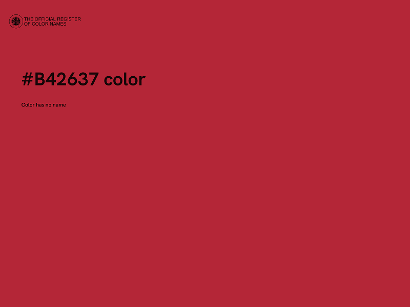 #B42637 color image