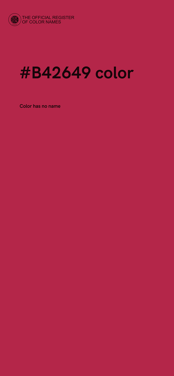 #B42649 color image