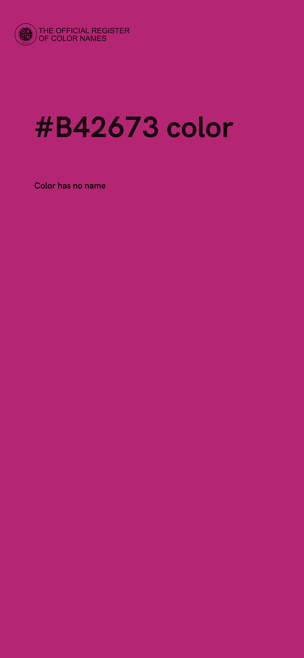 #B42673 color image