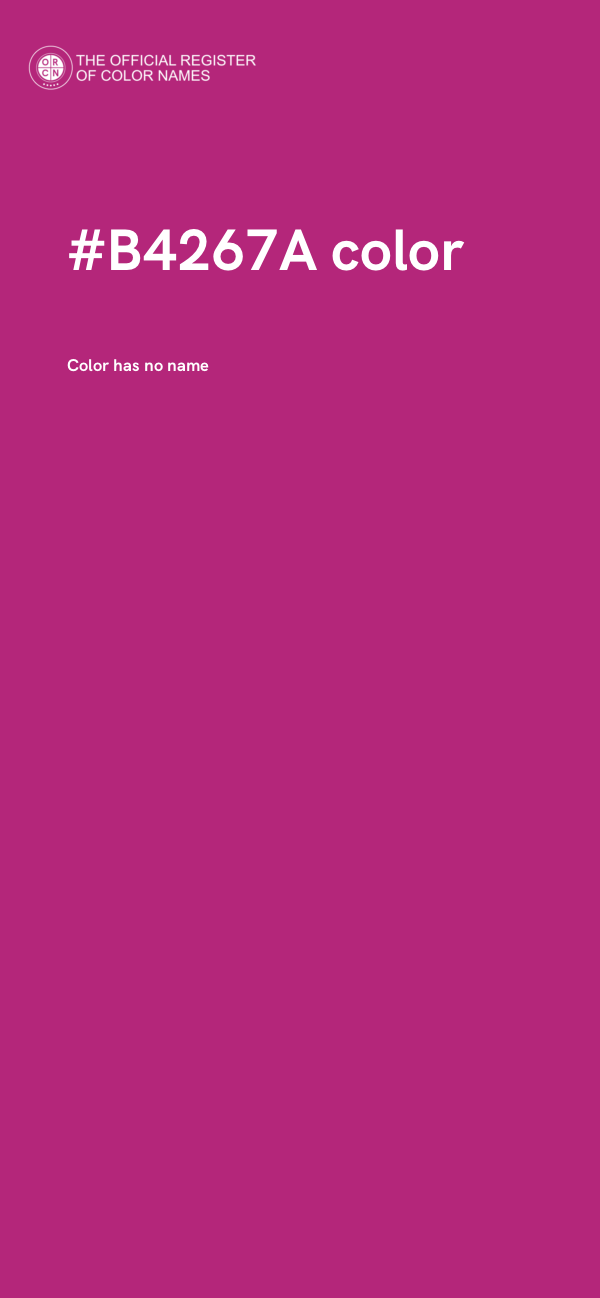 #B4267A color image