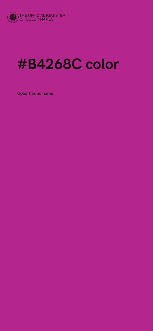 #B4268C color image