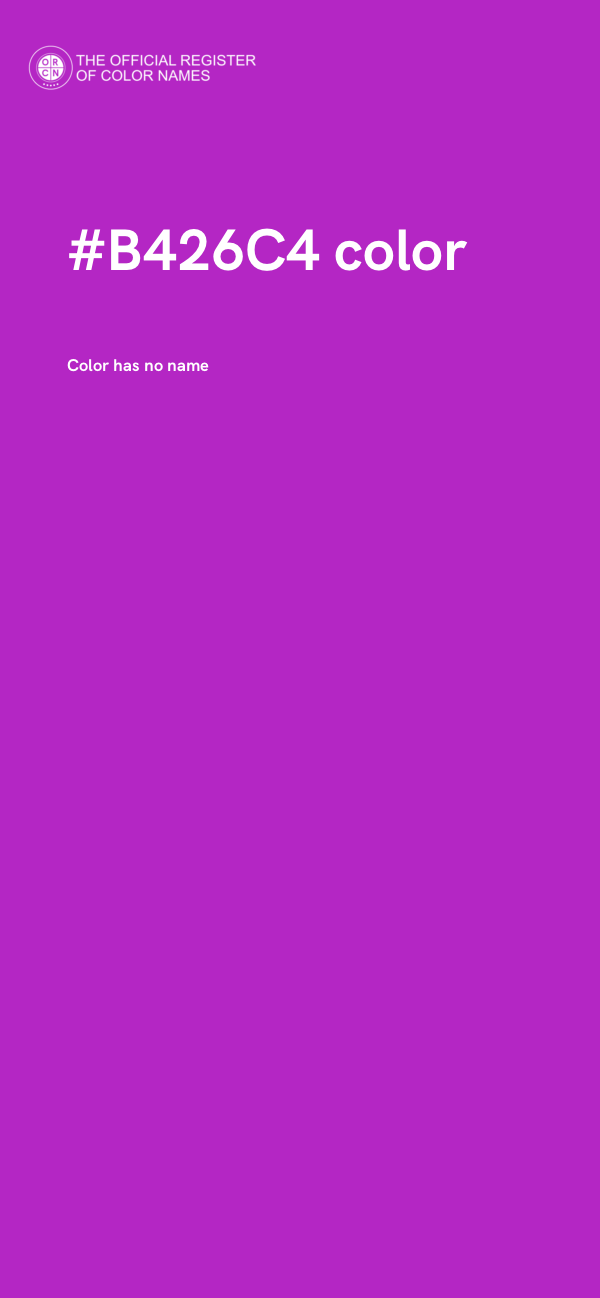 #B426C4 color image