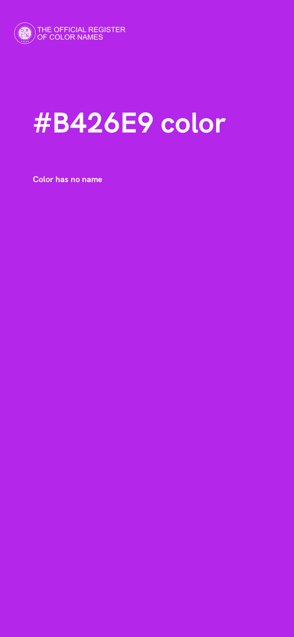 #B426E9 color image