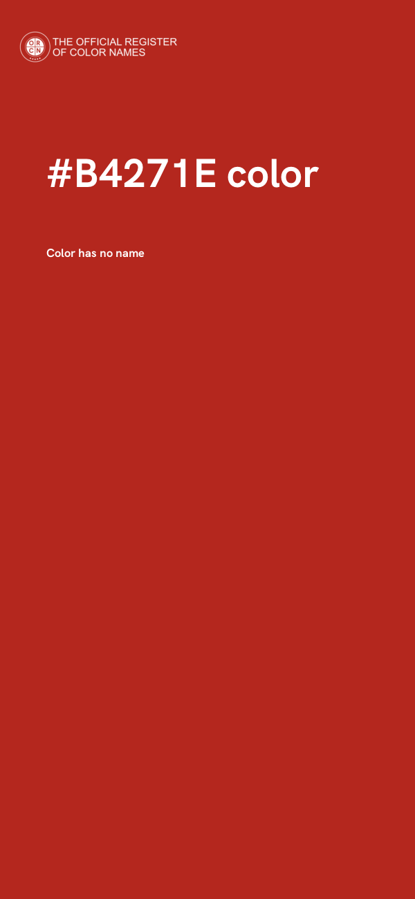 #B4271E color image