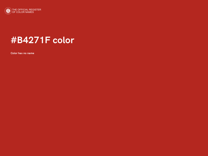 #B4271F color image