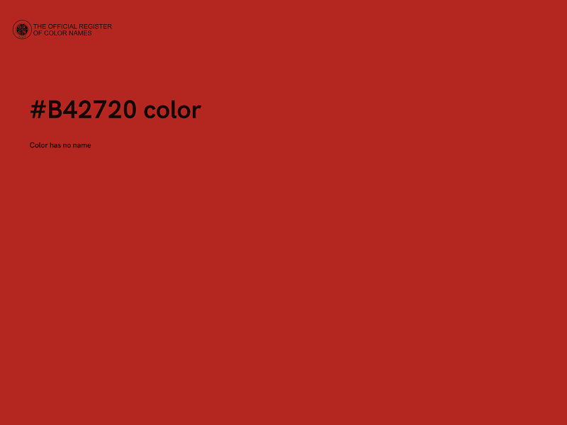 #B42720 color image