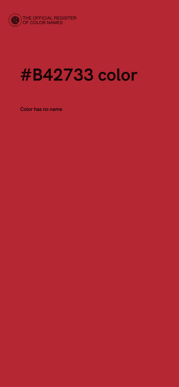 #B42733 color image