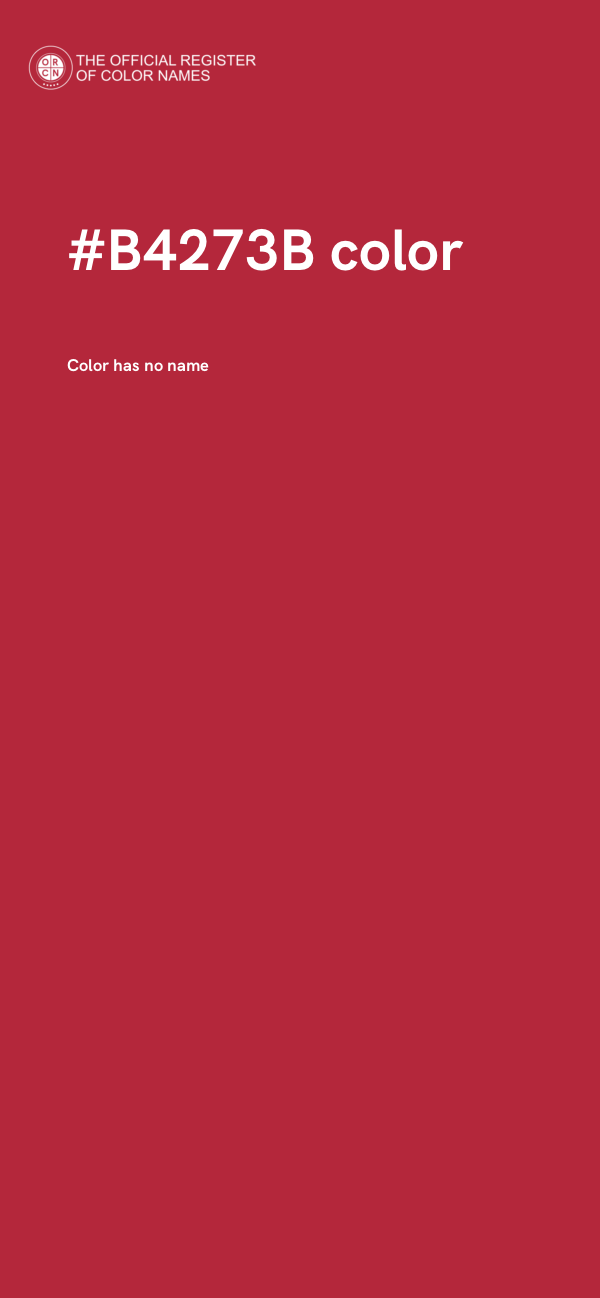 #B4273B color image