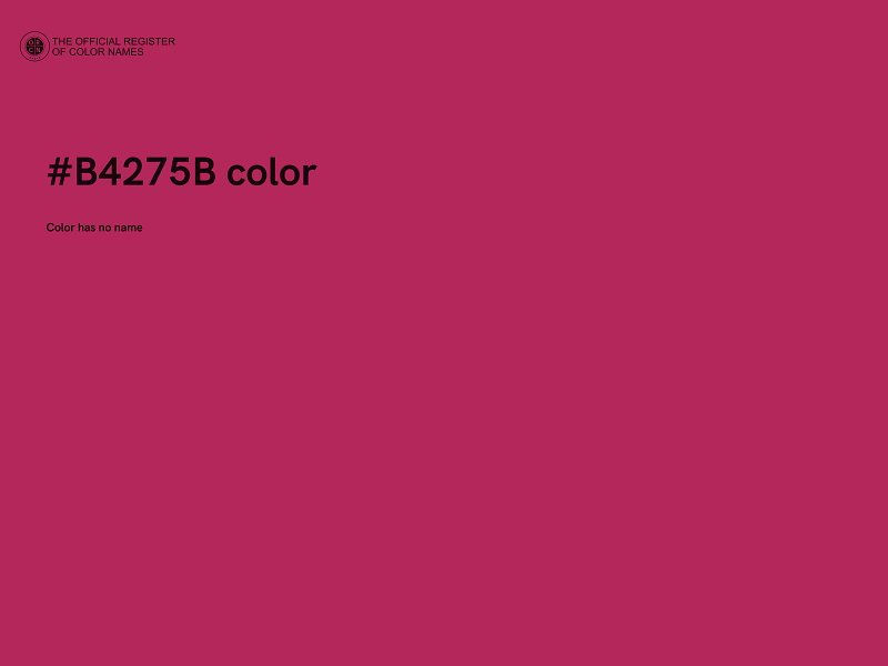 #B4275B color image