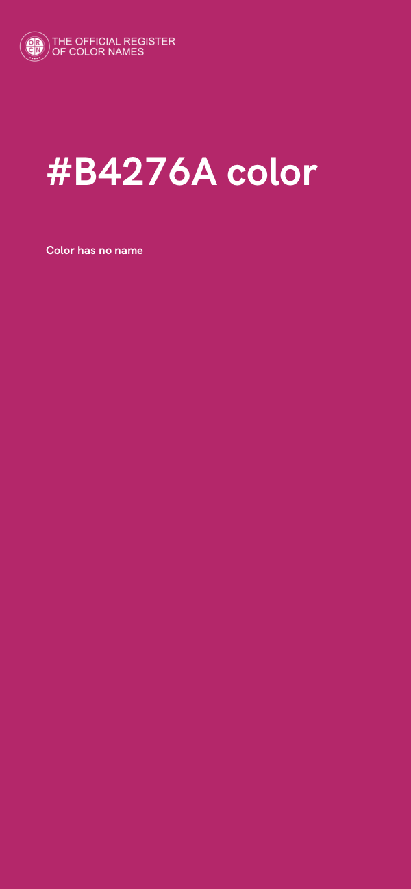 #B4276A color image