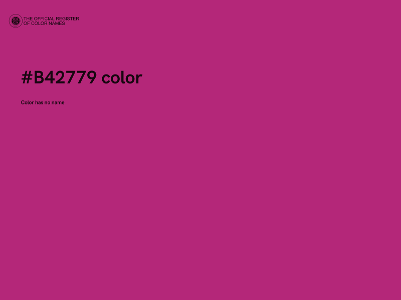 #B42779 color image
