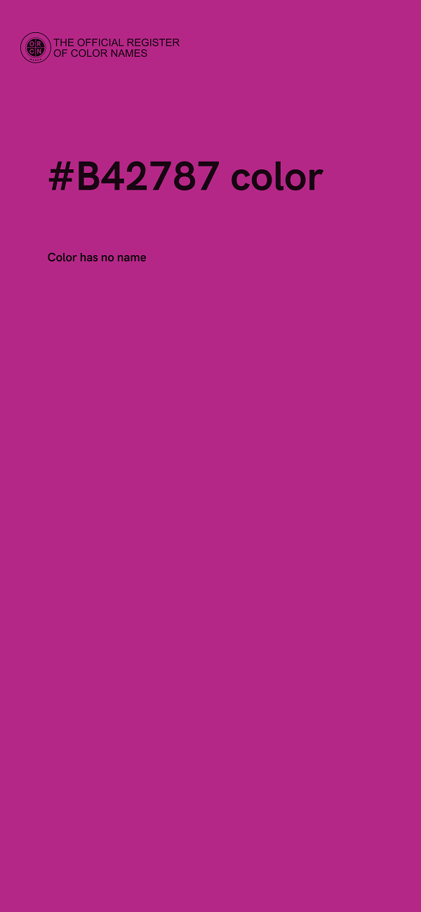#B42787 color image