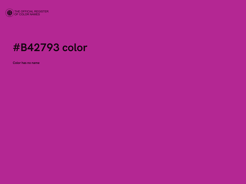 #B42793 color image