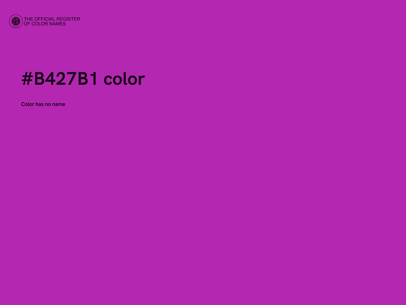 #B427B1 color image