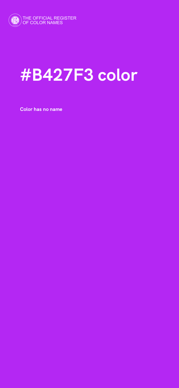 #B427F3 color image