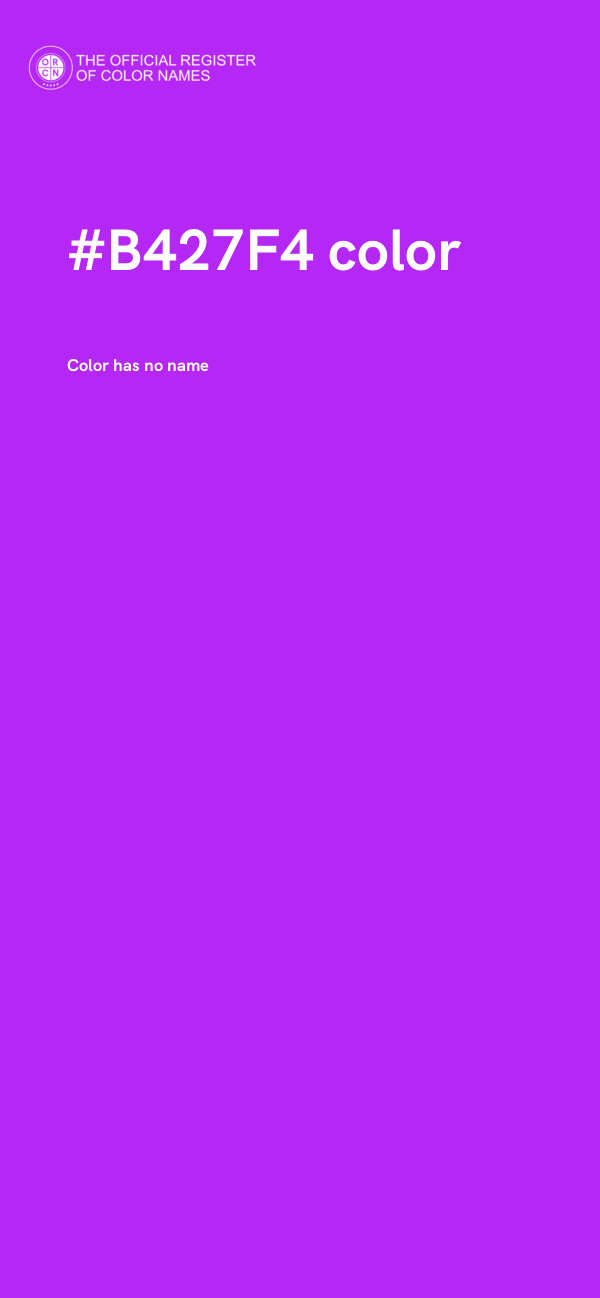 #B427F4 color image