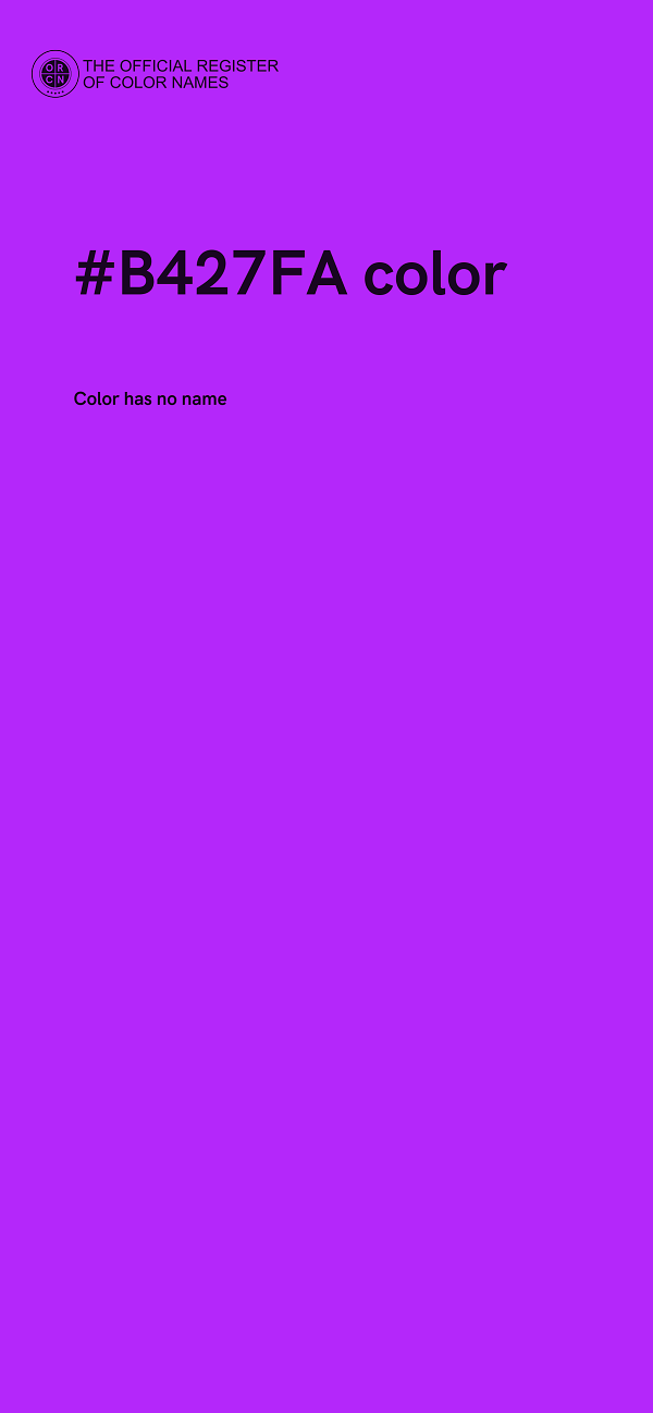 #B427FA color image