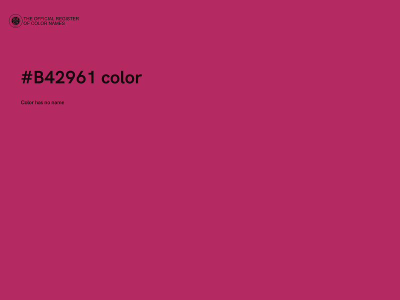 #B42961 color image