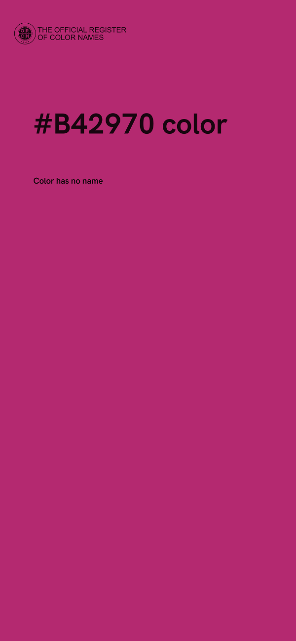 #B42970 color image