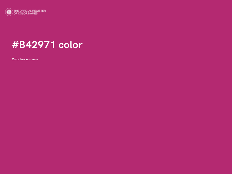 #B42971 color image