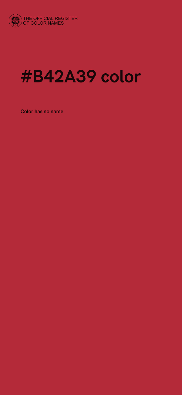 #B42A39 color image