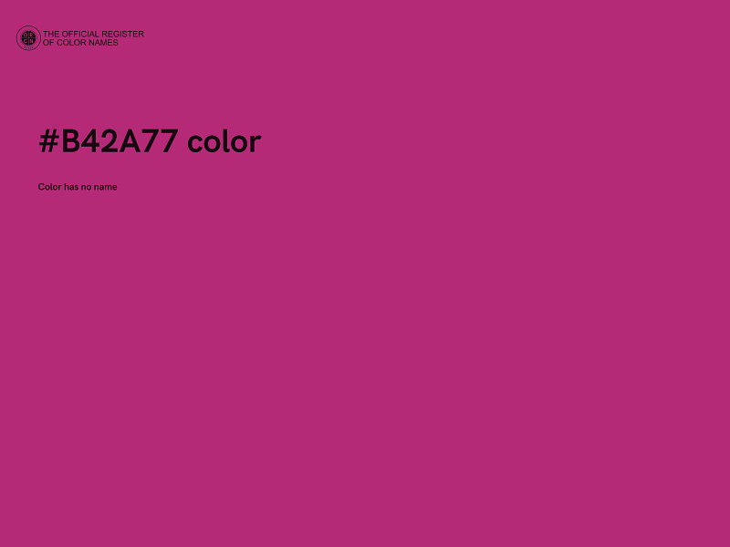 #B42A77 color image
