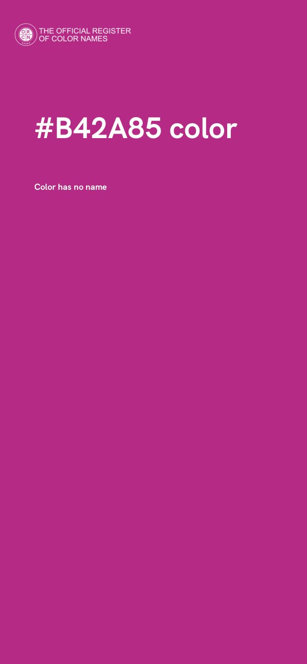 #B42A85 color image