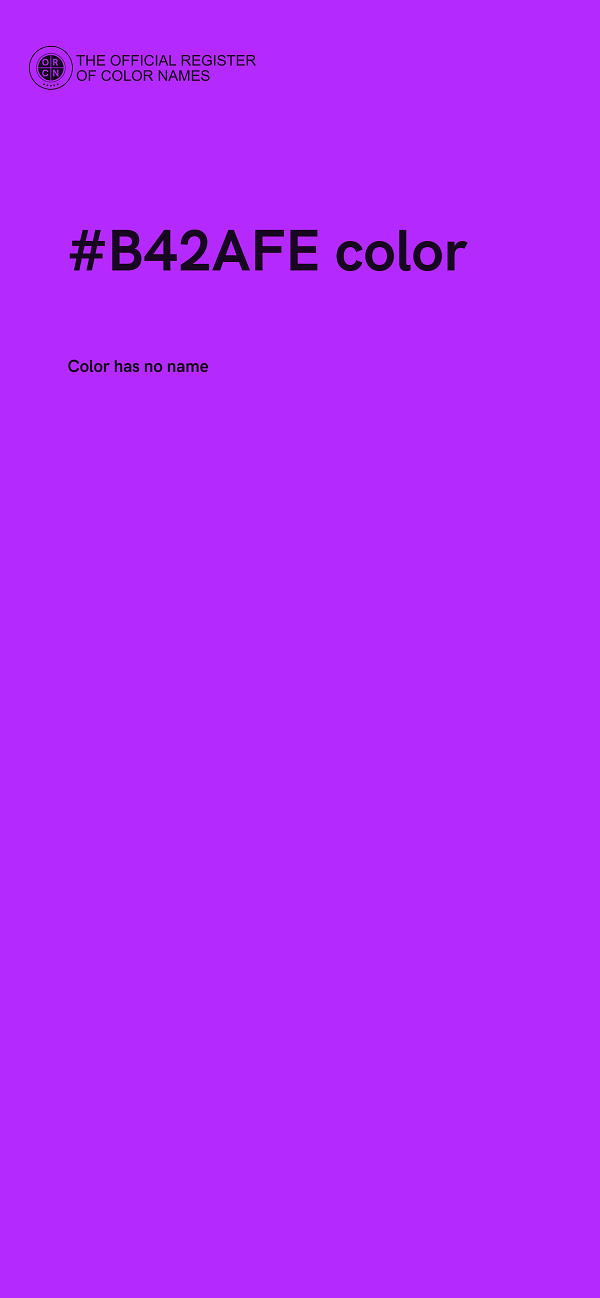 #B42AFE color image