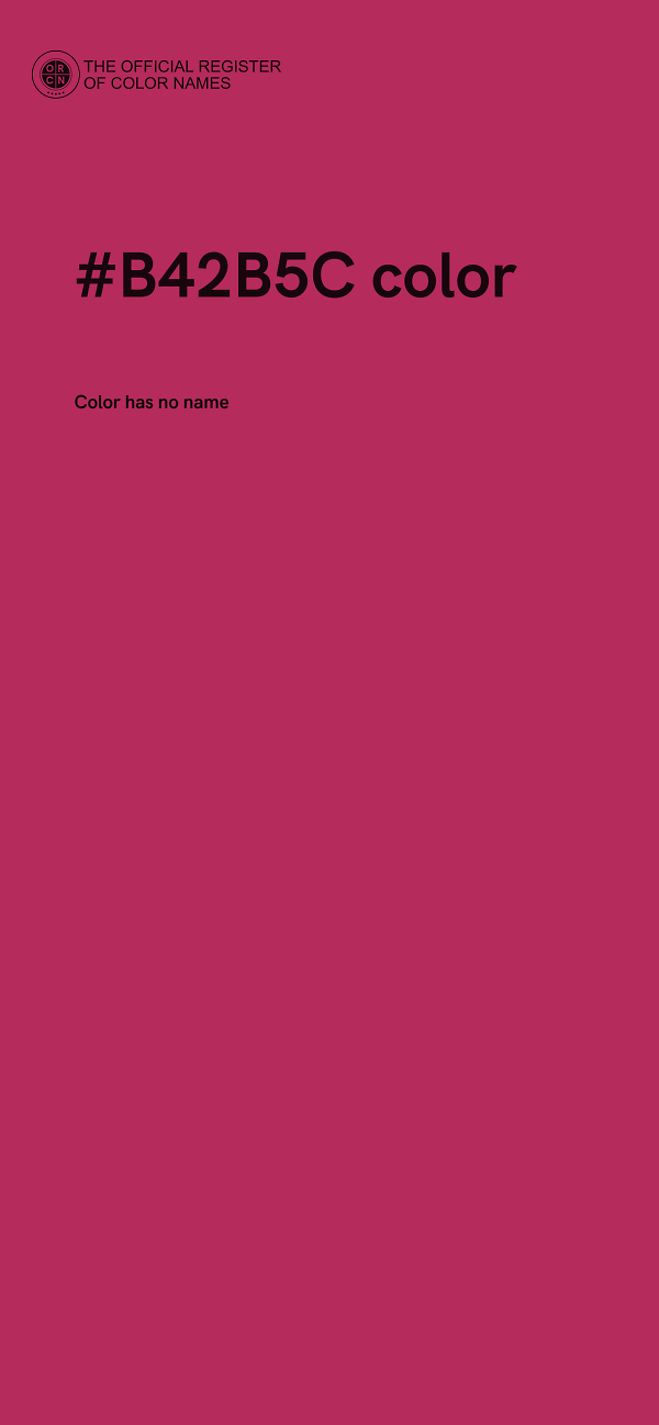 #B42B5C color image