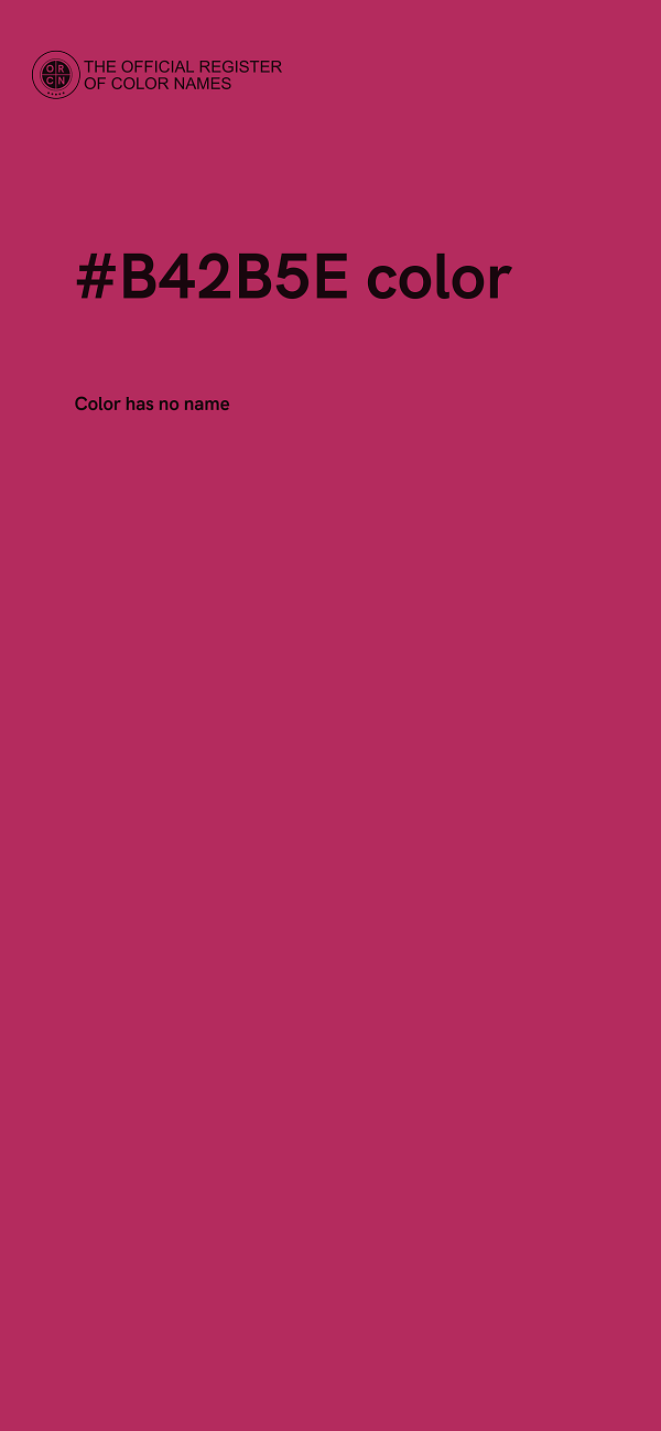 #B42B5E color image