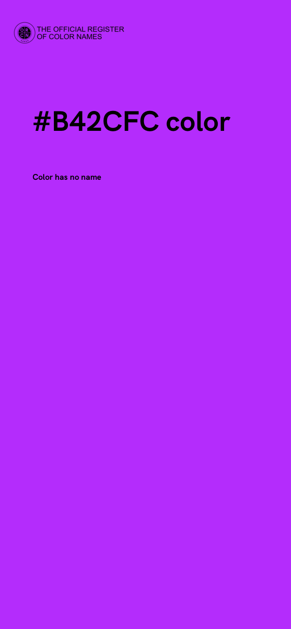 #B42CFC color image