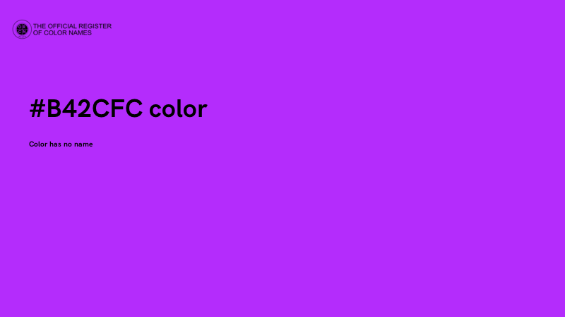 #B42CFC color image