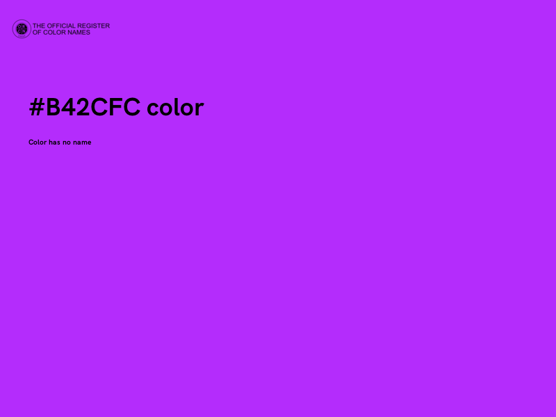 #B42CFC color image