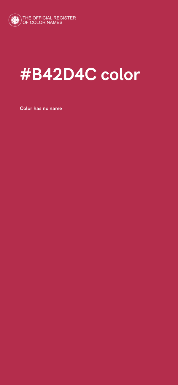 #B42D4C color image