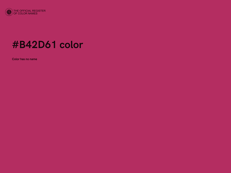 #B42D61 color image