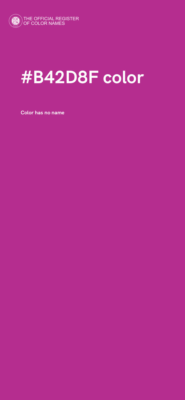 #B42D8F color image