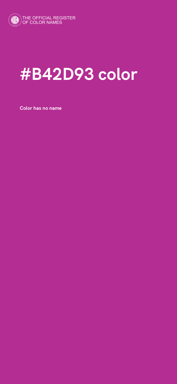 #B42D93 color image