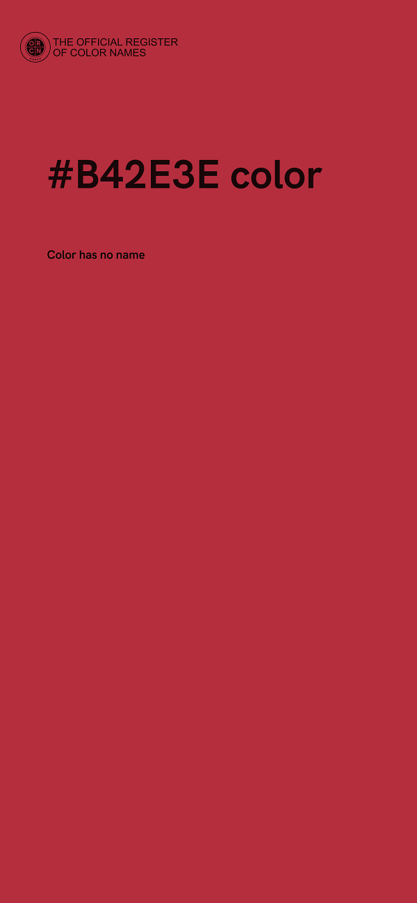 #B42E3E color image