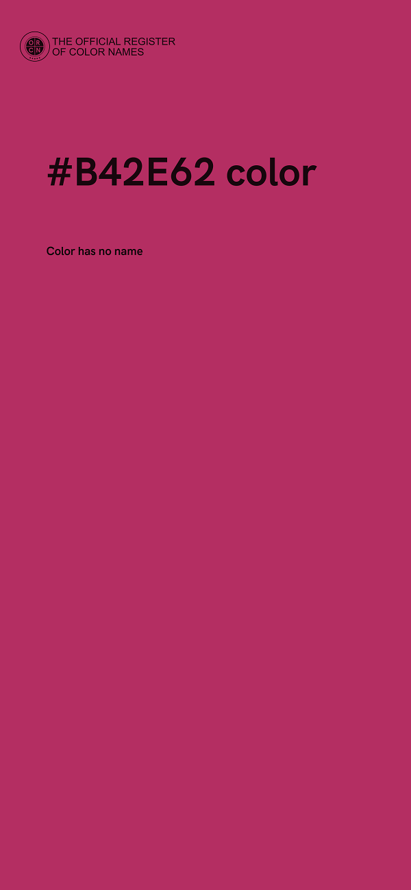 #B42E62 color image