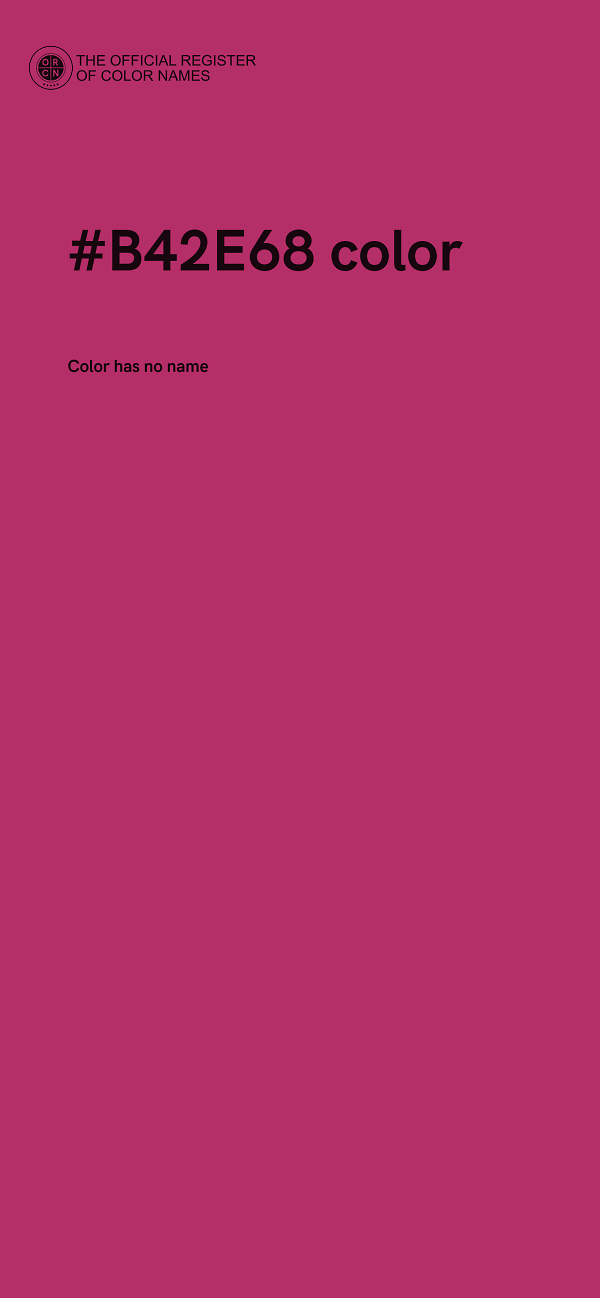 #B42E68 color image