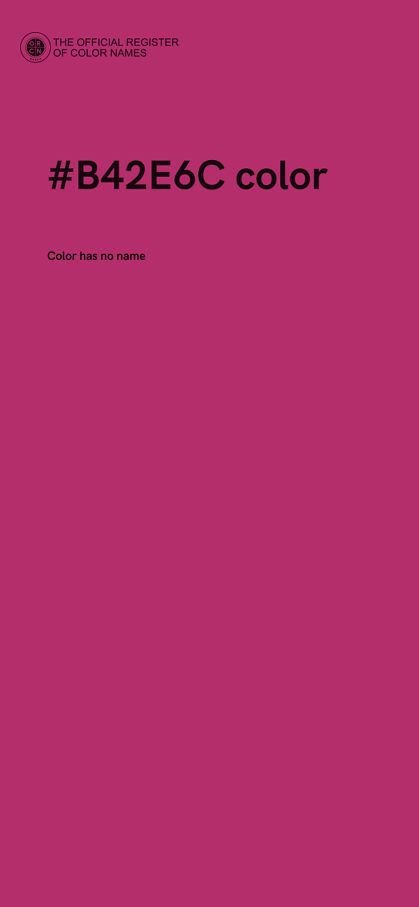 #B42E6C color image