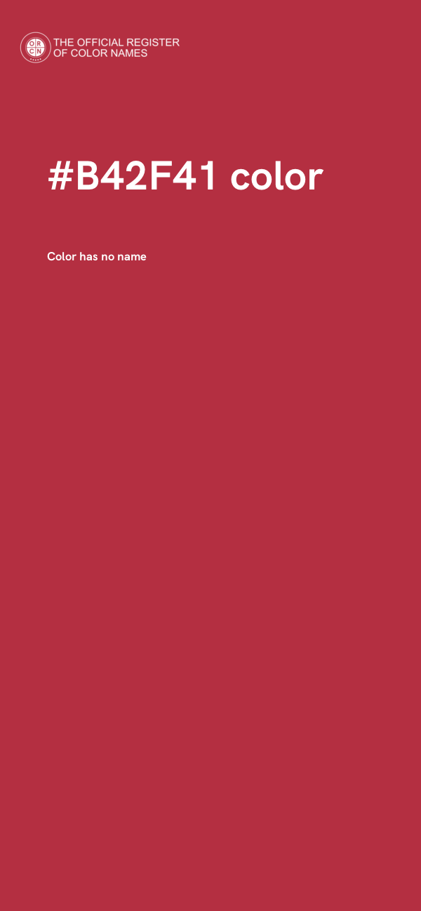#B42F41 color image