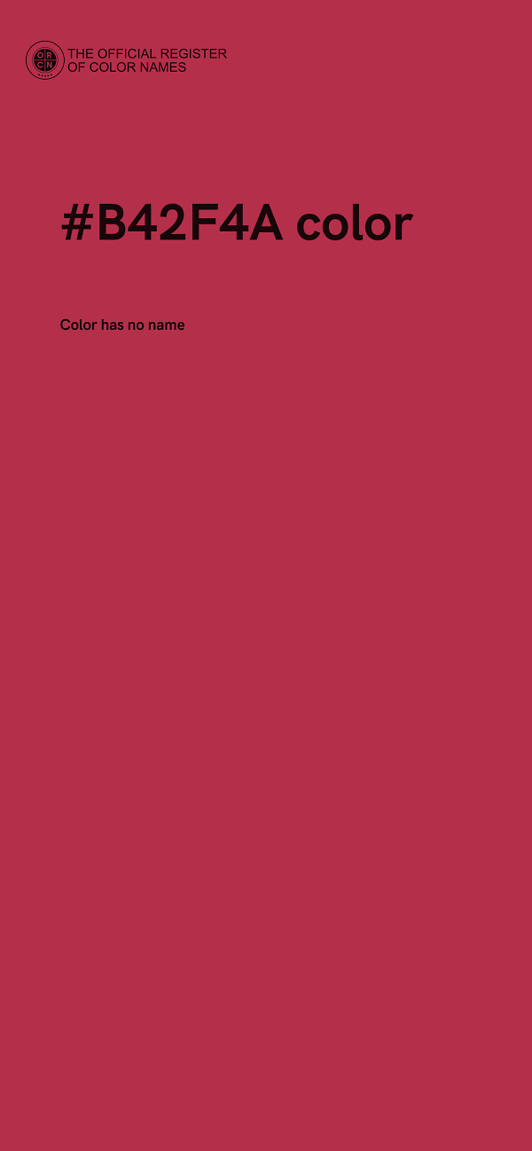 #B42F4A color image
