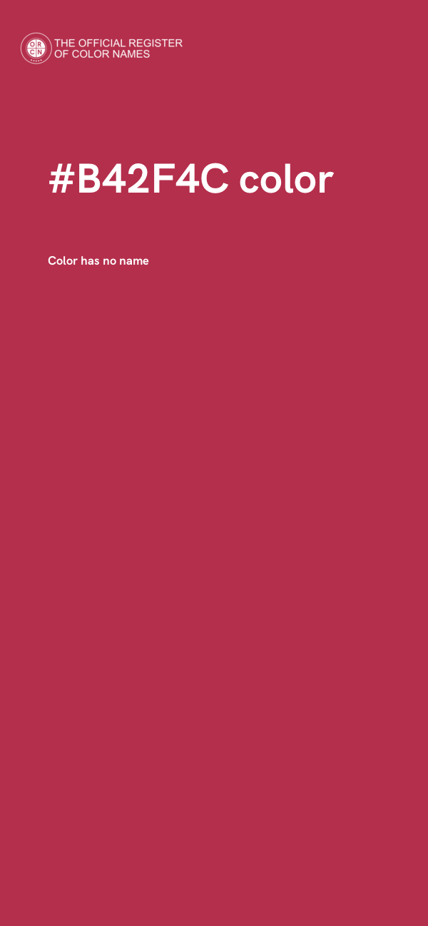 #B42F4C color image