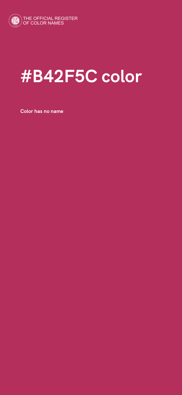 #B42F5C color image