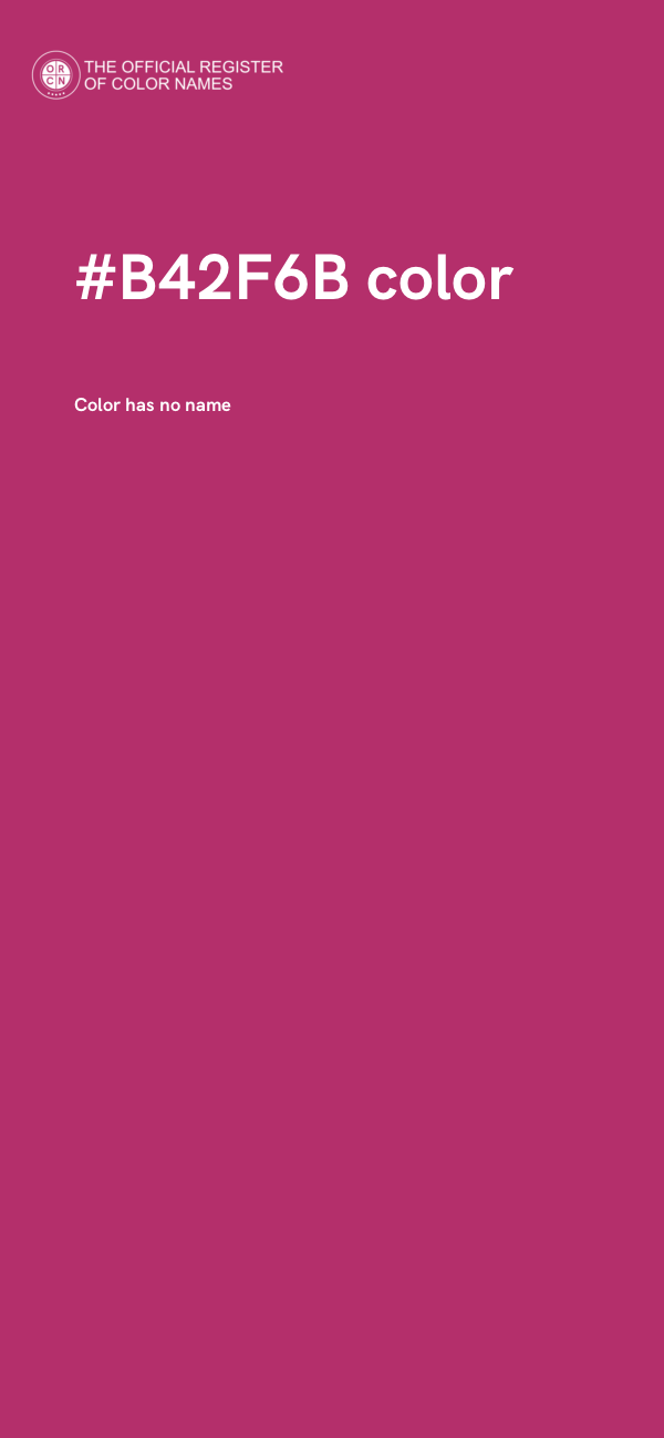 #B42F6B color image