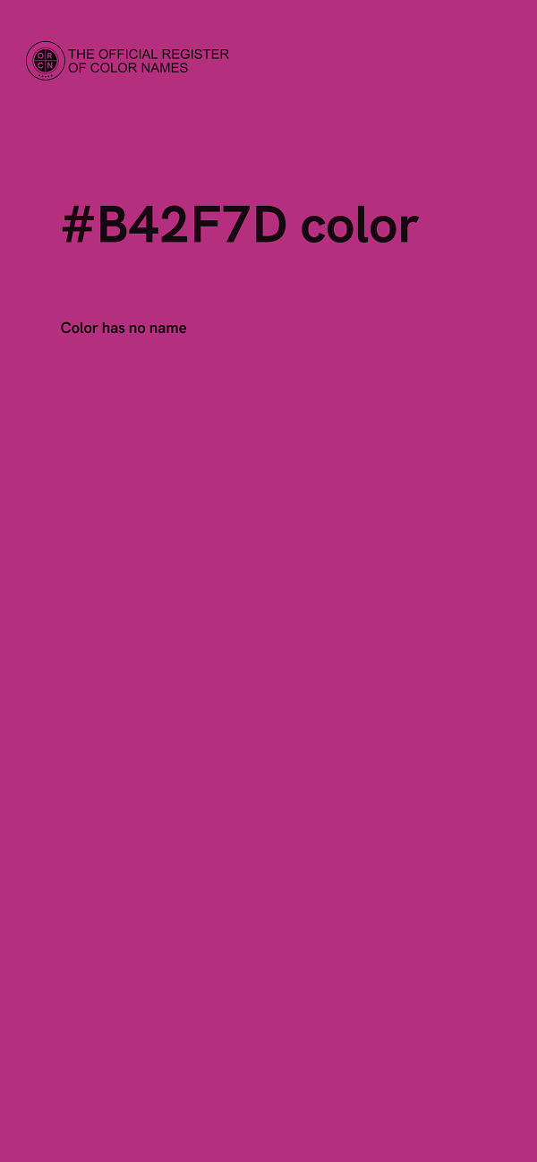 #B42F7D color image