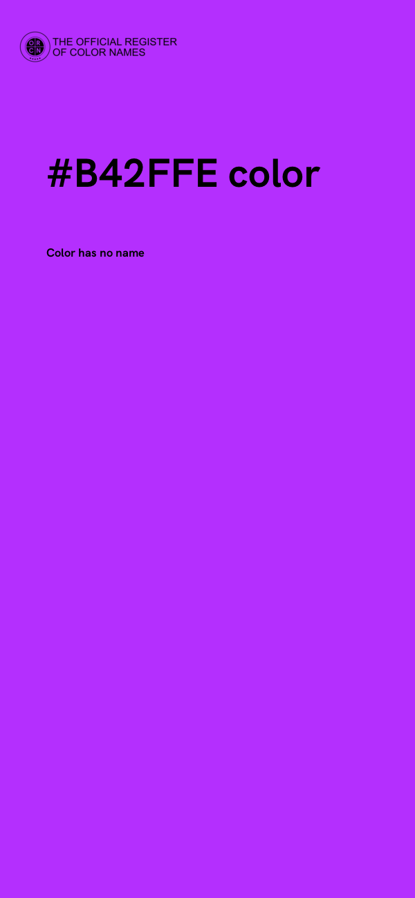 #B42FFE color image