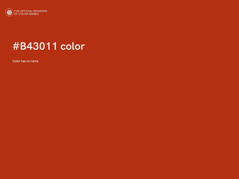 #B43011 color image