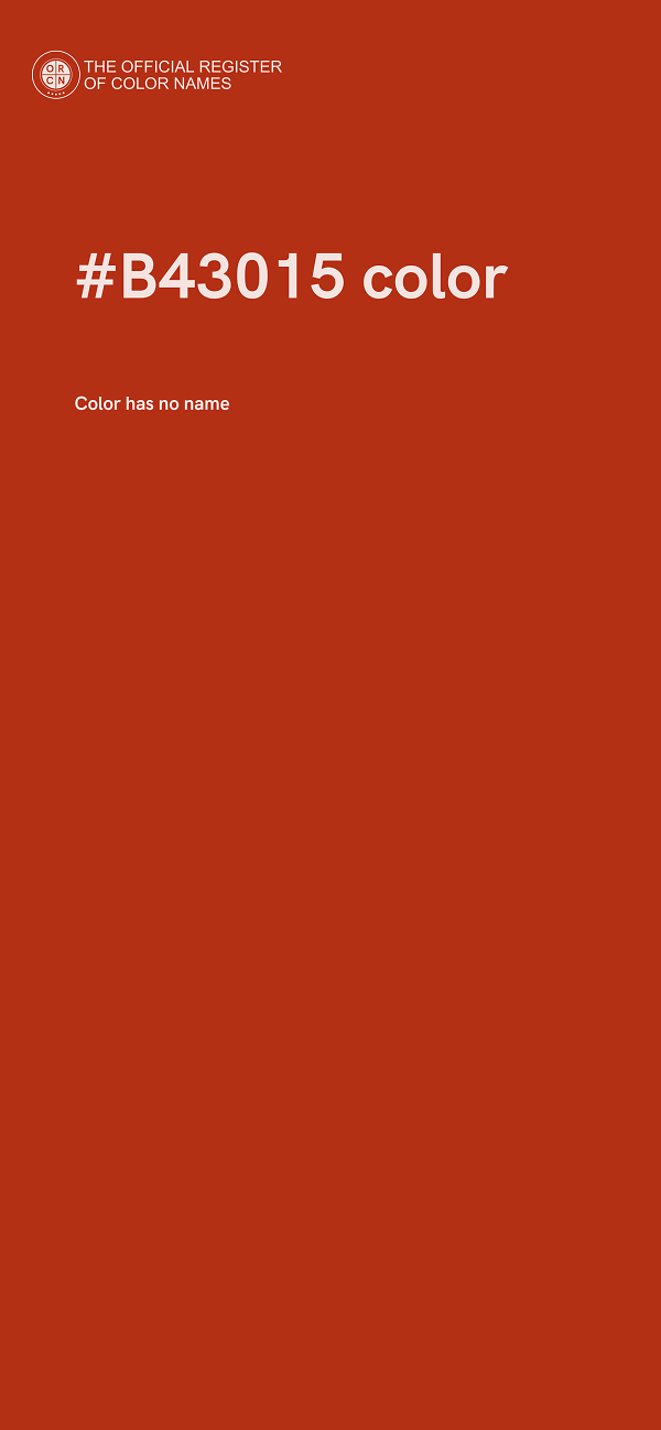 #B43015 color image